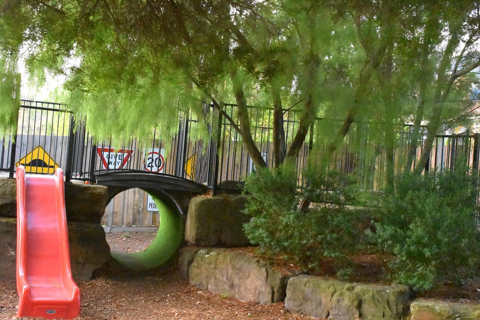 Children playing outdoors at Appletree Hill Preschool
